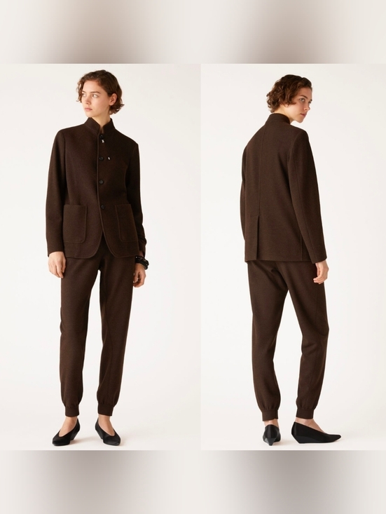 Loro Piana Pants - Loro Piana Rassa Pants Virgin Wool Jogger Pecora Nera Fleece MEDIUM Brown